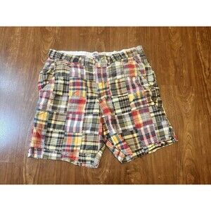 Kiel James Patrick Shorts Mens 38 Patchwork Madras Summer Soiree Preppy Casual